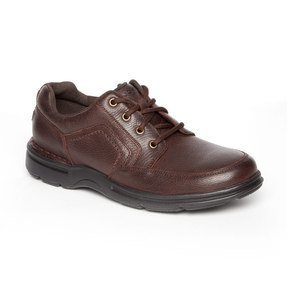 Rockport Mens Sneakers Dark Brown - ProWalker Eureka Plus Mudguard - UK 173-IXAVBS